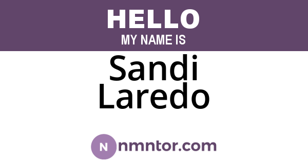 Sandi Laredo