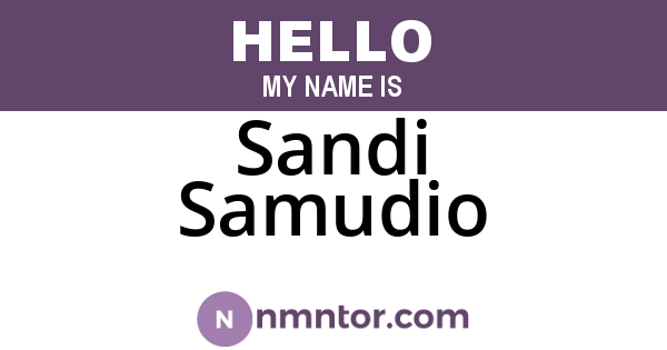 Sandi Samudio