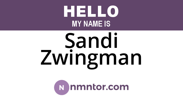 Sandi Zwingman