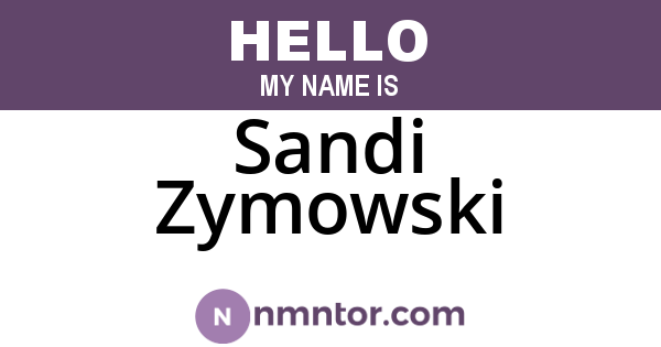 Sandi Zymowski