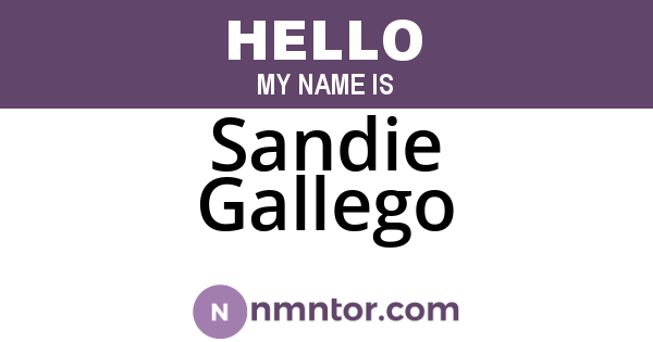 Sandie Gallego