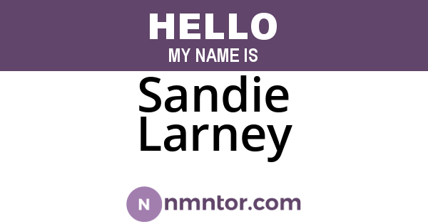 Sandie Larney