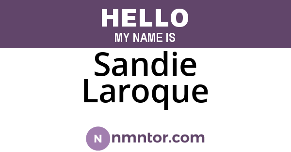 Sandie Laroque