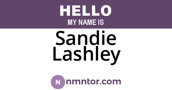 Sandie Lashley
