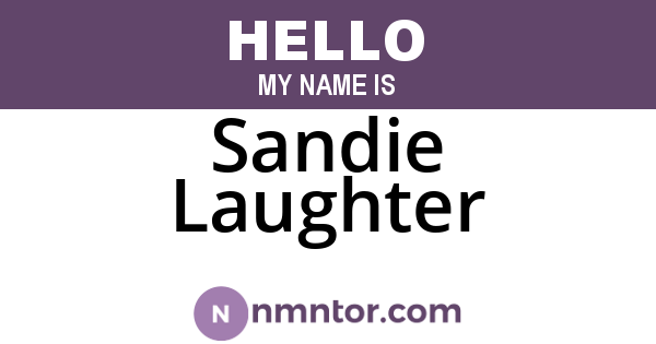 Sandie Laughter