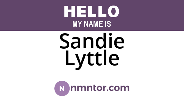 Sandie Lyttle