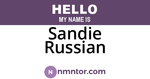 Sandie Russian