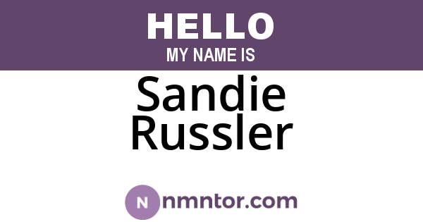 Sandie Russler