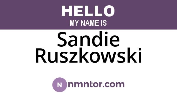 Sandie Ruszkowski