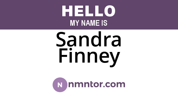 Sandra Finney