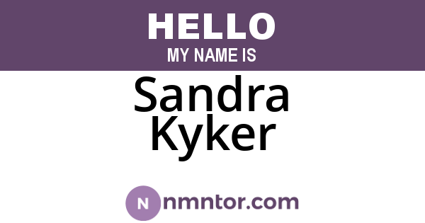 Sandra Kyker