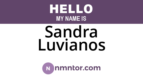 Sandra Luvianos