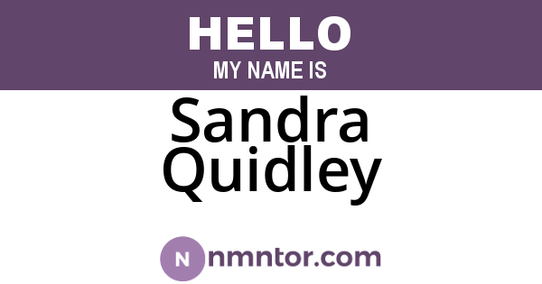 Sandra Quidley