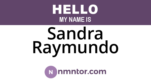 Sandra Raymundo