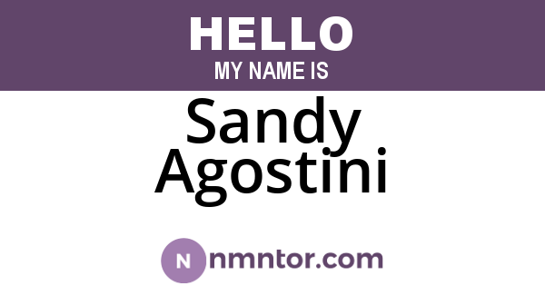 Sandy Agostini