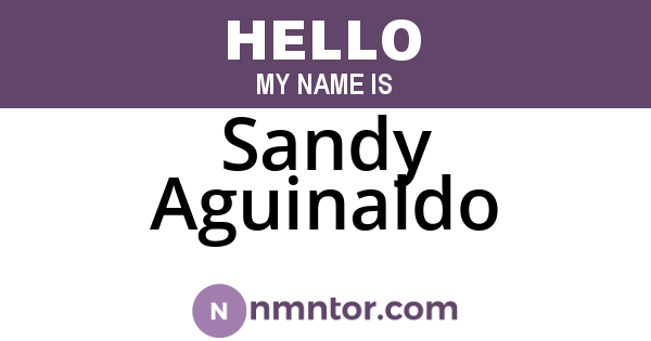 Sandy Aguinaldo