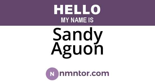 Sandy Aguon