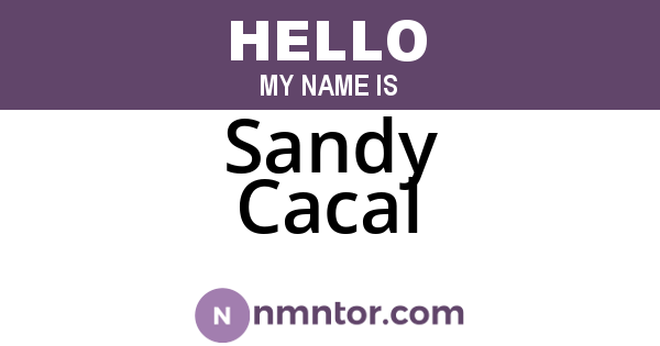 Sandy Cacal