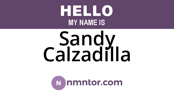 Sandy Calzadilla