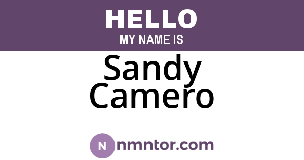 Sandy Camero