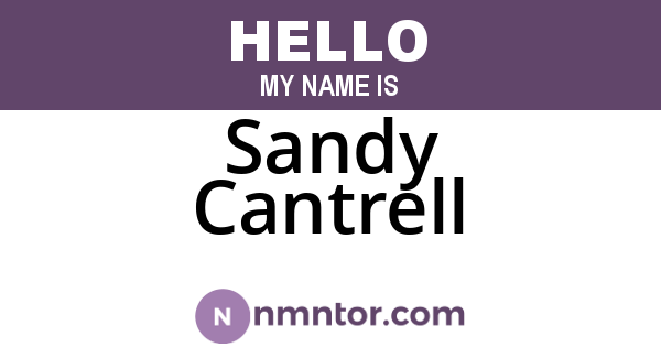 Sandy Cantrell