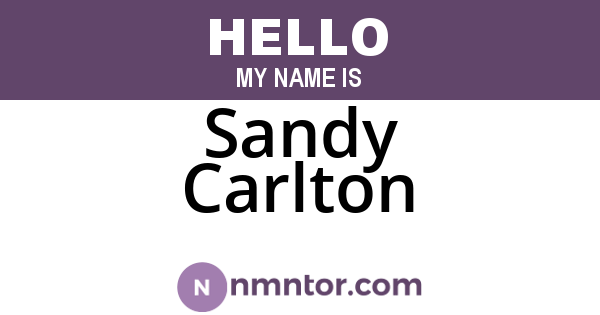 Sandy Carlton