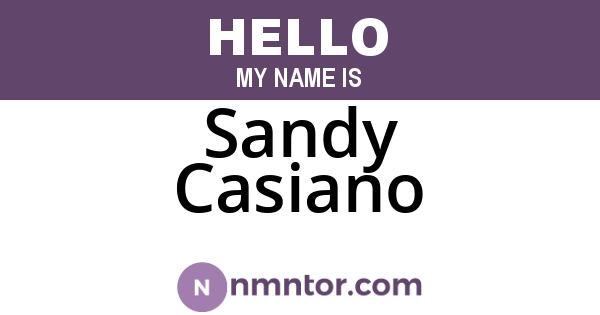 Sandy Casiano