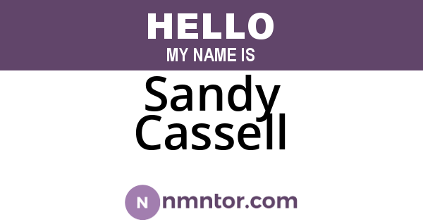 Sandy Cassell