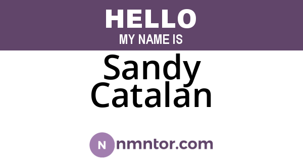 Sandy Catalan