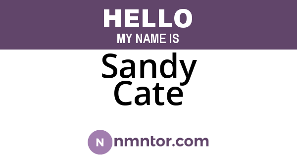 Sandy Cate