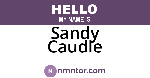 Sandy Caudle
