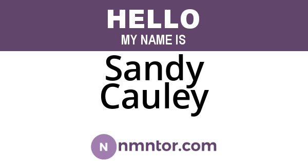 Sandy Cauley