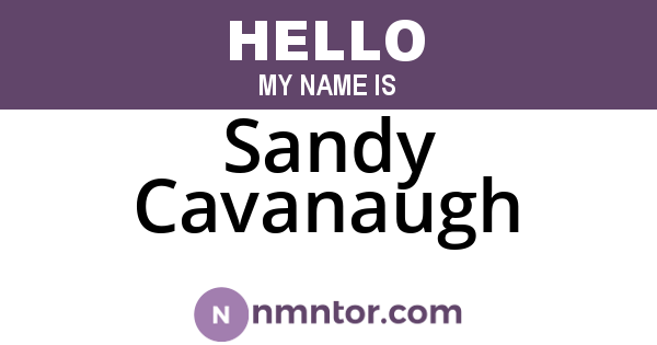 Sandy Cavanaugh