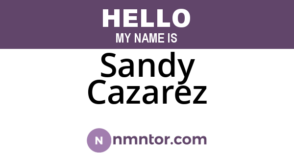 Sandy Cazarez