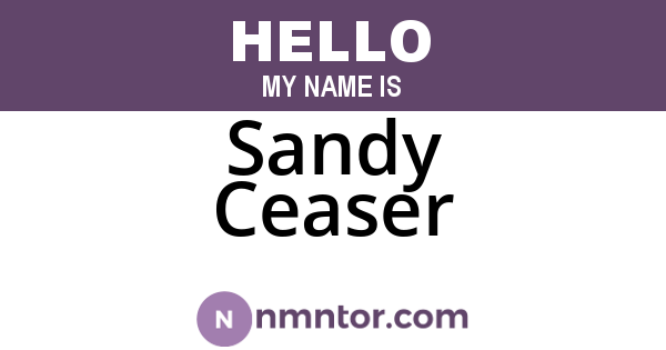 Sandy Ceaser