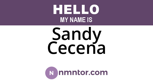 Sandy Cecena