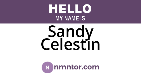 Sandy Celestin