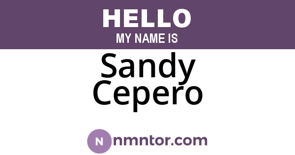 Sandy Cepero