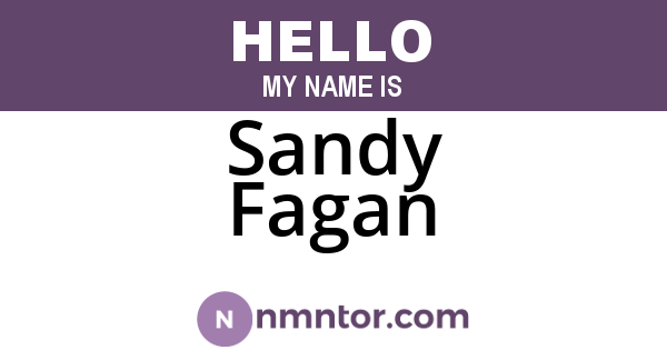Sandy Fagan