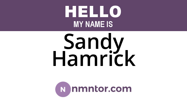 Sandy Hamrick