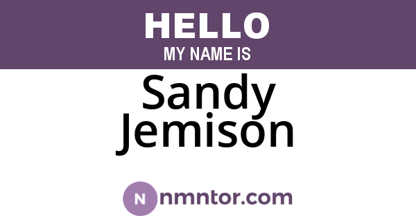 Sandy Jemison