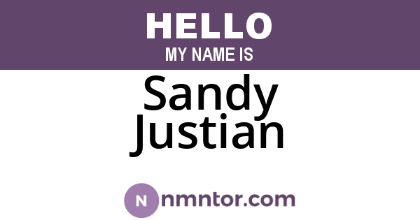 Sandy Justian