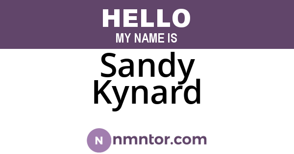Sandy Kynard