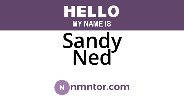 Sandy Ned