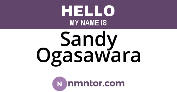 Sandy Ogasawara