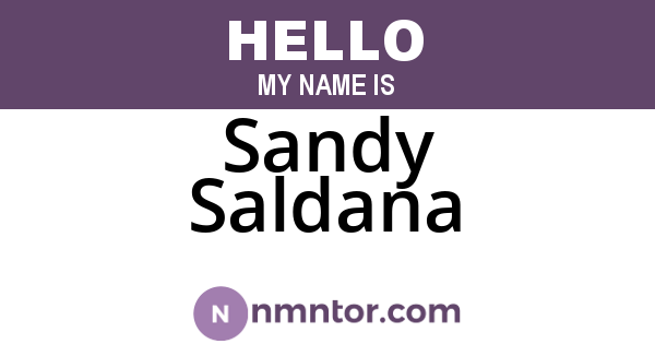 Sandy Saldana