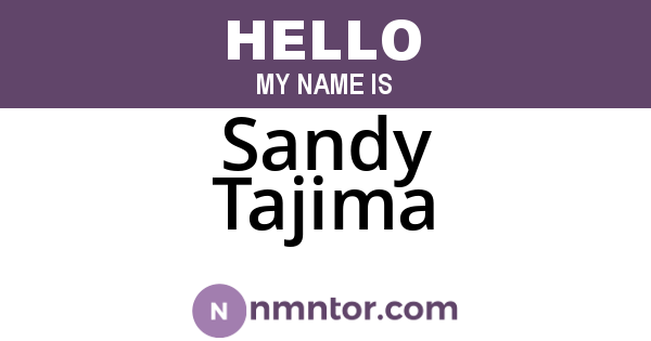Sandy Tajima
