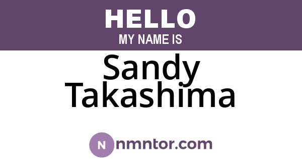 Sandy Takashima