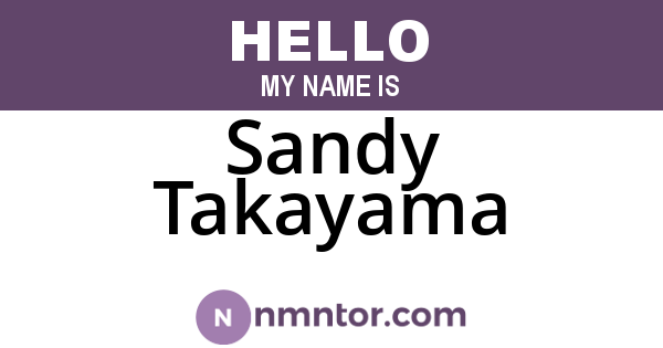 Sandy Takayama