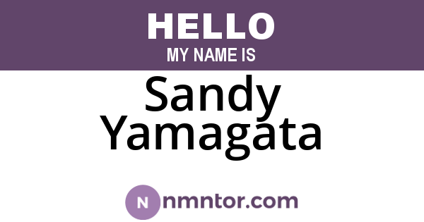 Sandy Yamagata